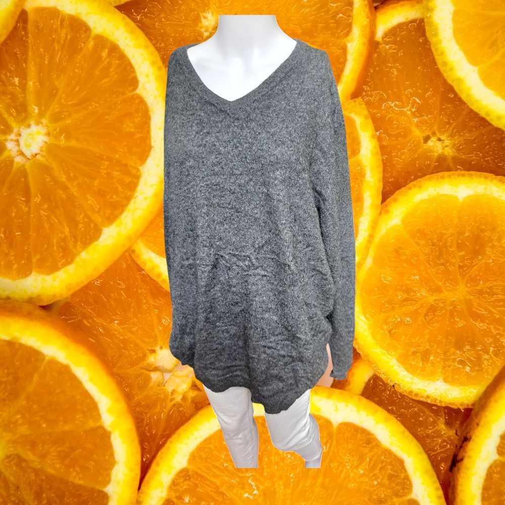 Cashmere‎ Club Room Luxury 100% Cashmere V-Neck Sweater Soft Cozy Pullover XL